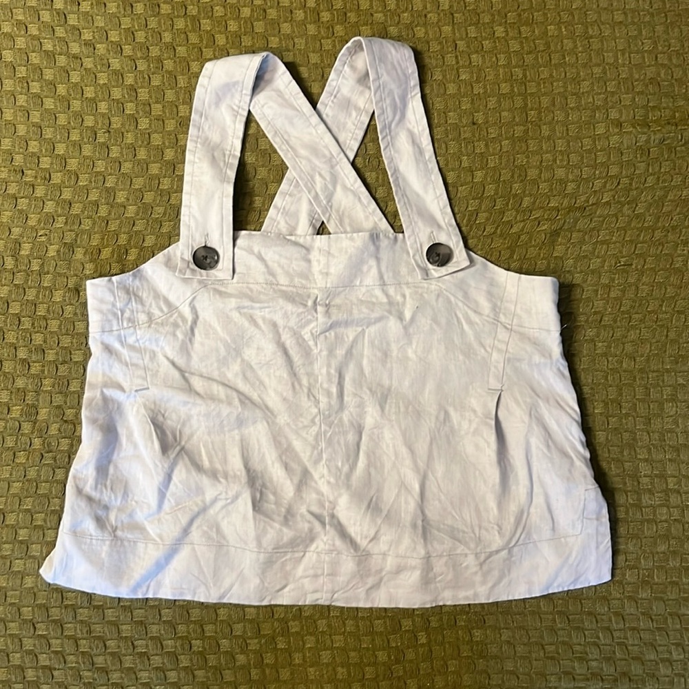 Everlane apron top grey large linen